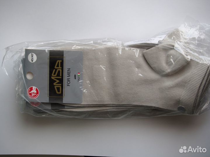 Носки с коротким верхом omsa 43-44рр, 5 пар