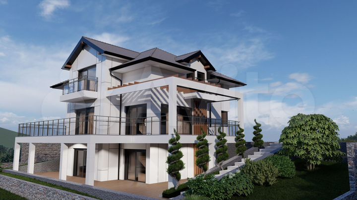 Коттедж 219 м² на участке 6,8 сот.