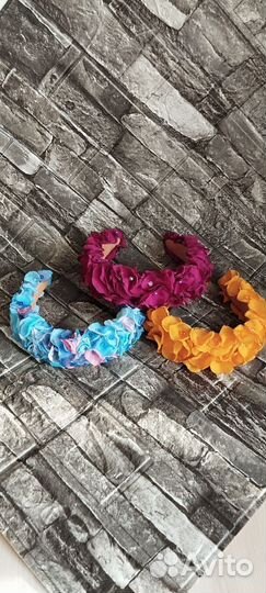 Ободок для волос+ серьги ручной работы