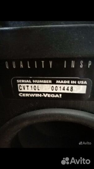 Колонки cerwin-vega cvt 10