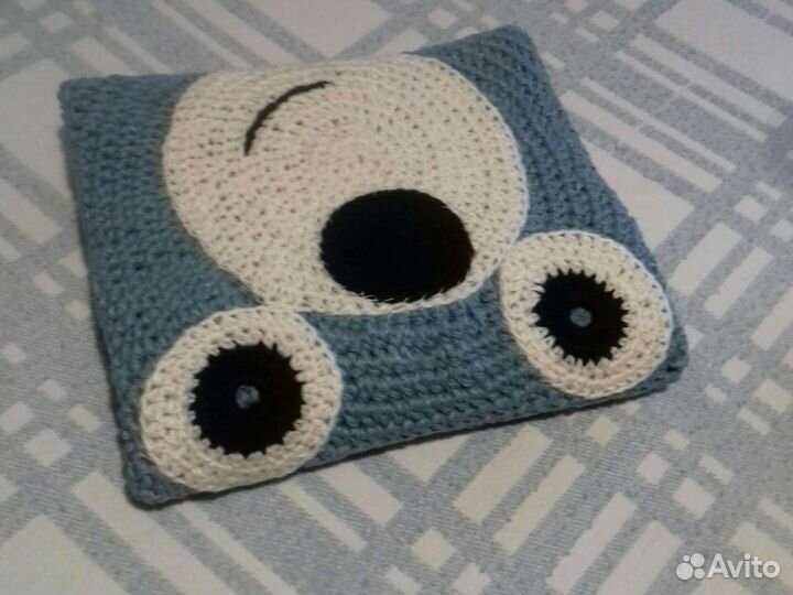 Детский коврик вязаный