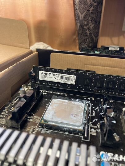 Материнская плата с процессором fx8300 и озу