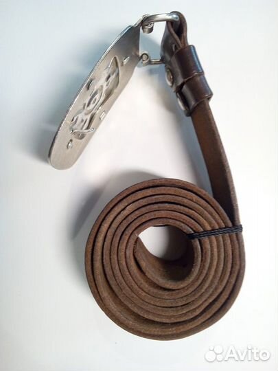 Широкий кожаный ремень 