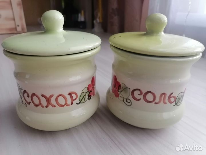 Набор банок для специй Скопинская керамика