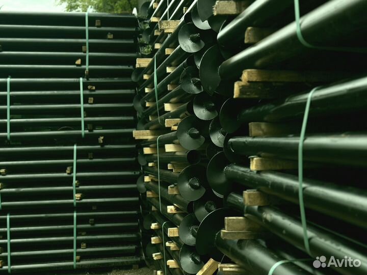 Винтовые сваи с монтажом