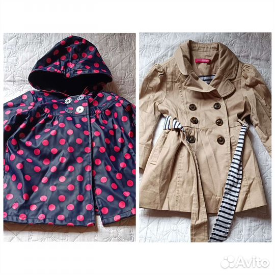 Плащи для маленькой модницы р.86 и 98