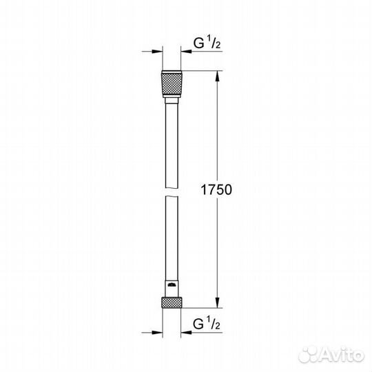 27506001 VitalioFlex Silver Душевой шланг 1750 мм