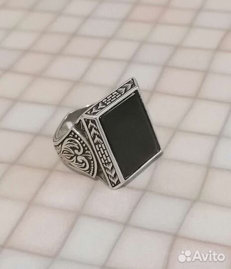 Мужская печатка серебро