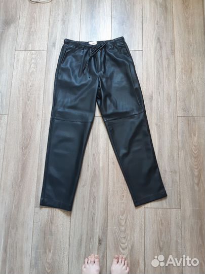 Брюки кожаные