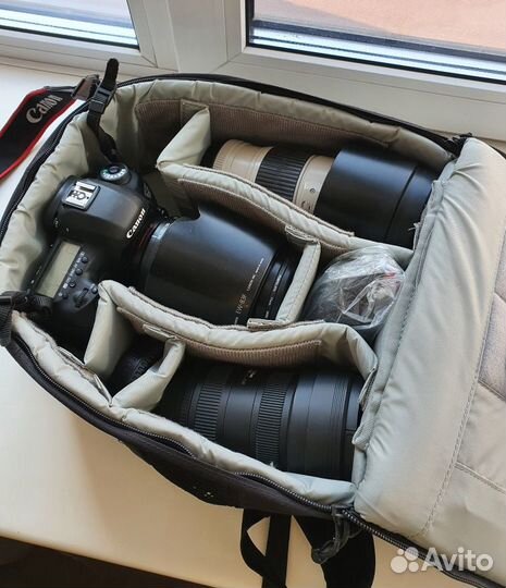 Canon EOS 5D Mark III, три объектива, фотовспышка