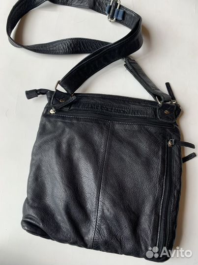 Ecco сумка планшет кожа варёная