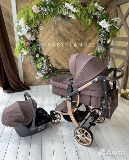 Коляска 3 в 1 Aimile Original New Pearl