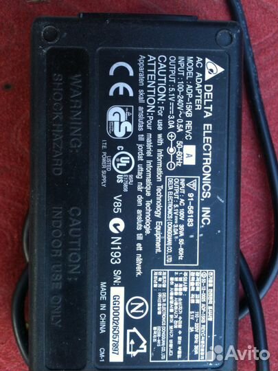 Блок питания ADP-15KB REV. C 5.1в 3.0 А