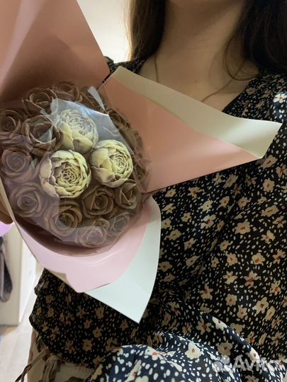 Букет из шоколадных цветов