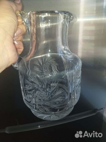 Хрустальный кувшин,советский тяжёлый