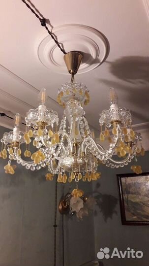 Люстра хрустальная чехия виноград