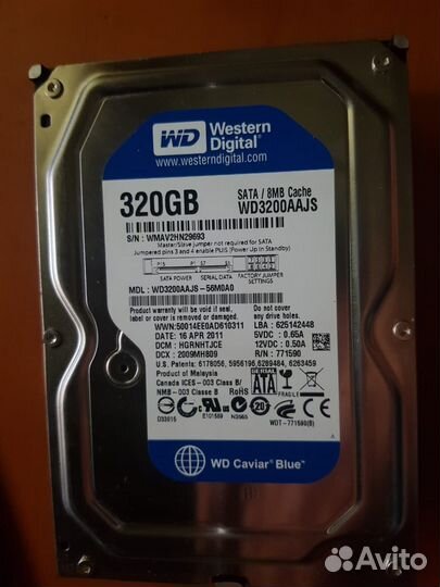 Жесткие диски HDD WD 320Gb