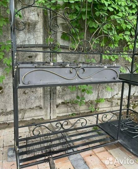 Мангал с печью под казан