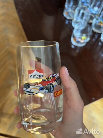 Стаканы с машинами bohemia чехословакия