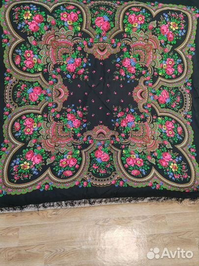 Павловопосадский платок шерсть