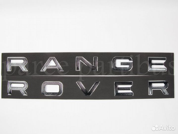 Буквы range rover черные