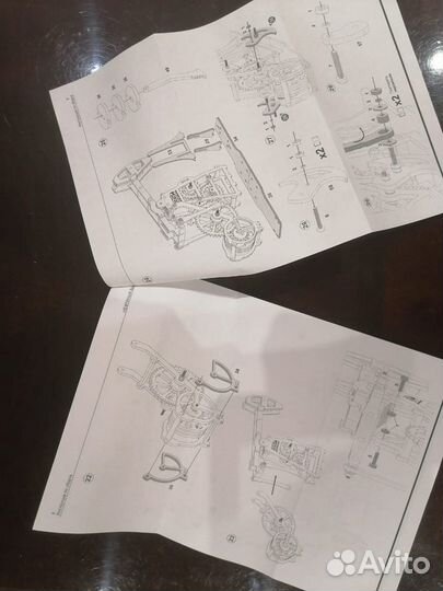 Модель станка-качалки сборная из дерева