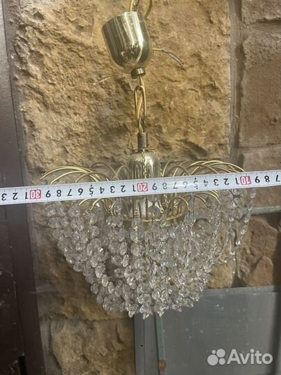 Люстра хрусталь бу