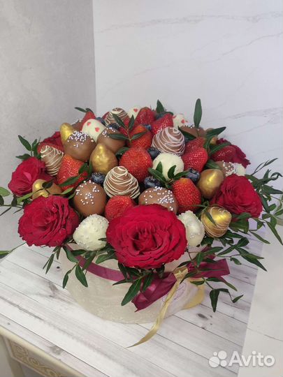 Букет из клубники в шоколаде