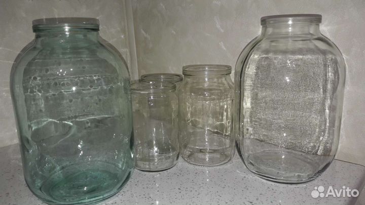 Банки стеклянные 0,5л; 0,65; 1л