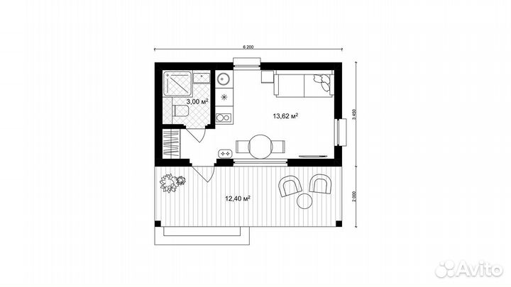 Быстровозводимый дом от 22 до 43 кв. м