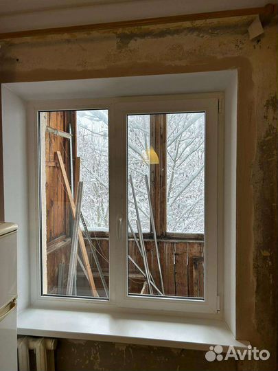 Окно пластиковое 1230х1420