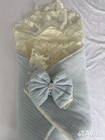 Конверт на выписку для мальчика тёплый