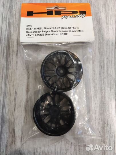 Диски HPI Racing - 1/10 Mesh Wheel 26mm Black