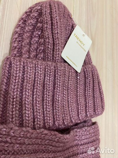 Комплект шапка и шарф женские