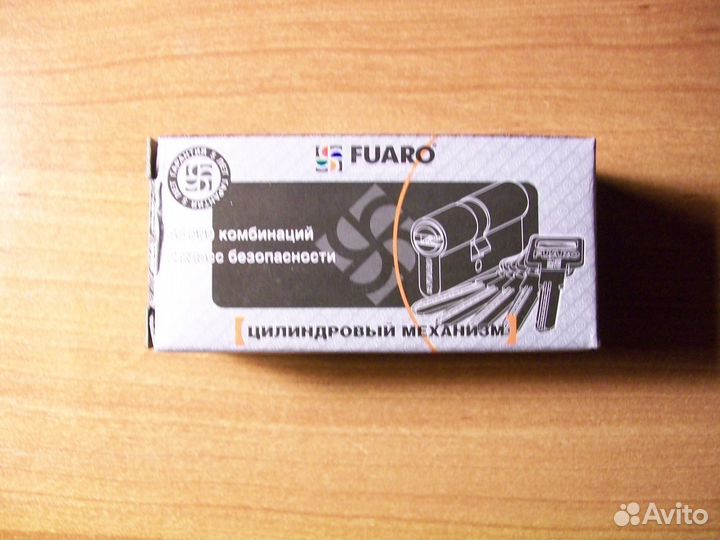Замок Цилиндровый механизм Fuaro, длина 7 см