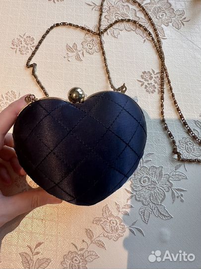 Сумка клатч сердце