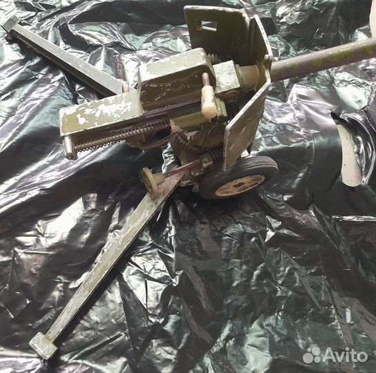 Игрушка пушка СССР металл