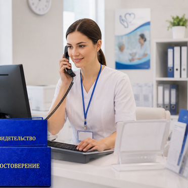 Обучение Младшая медсестра Регистратор Косметик