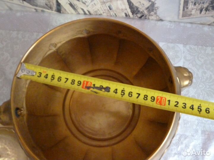 Ваза латунная с узорами