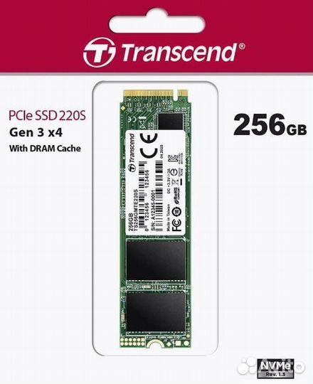 SSD диск 256Гб М2 NVMe Transcend (новый)