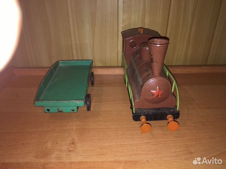 Игрушка СССР паровозик