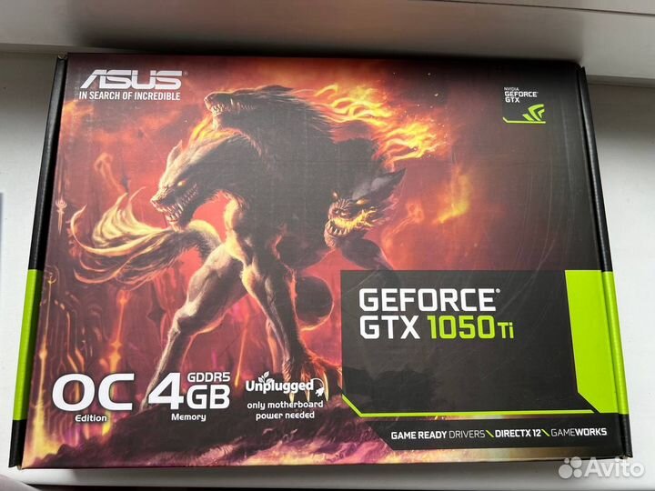 Nvidia geforce gtx 1050 ti 4gb asus cerberus