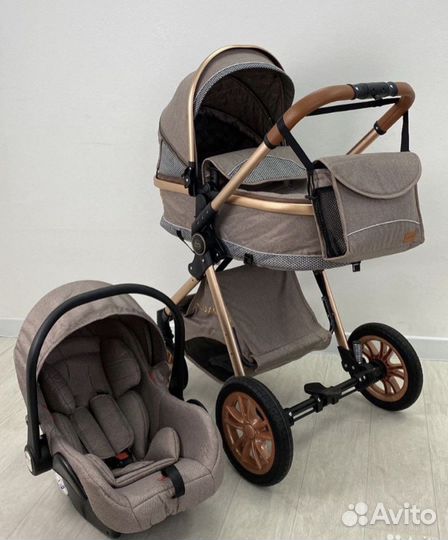 Коляска 3 в 1 трансформер (новая) LuxMom