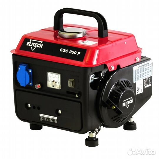 Генератор бензиновый Elitech бэс 950Р 155673
