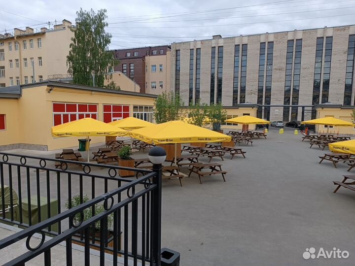 Зонт на центральной опоре с брендированием