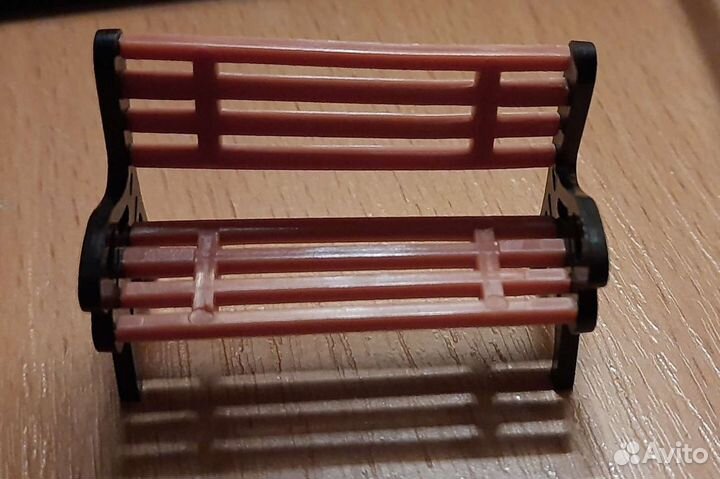 Скамья игрушечная декор