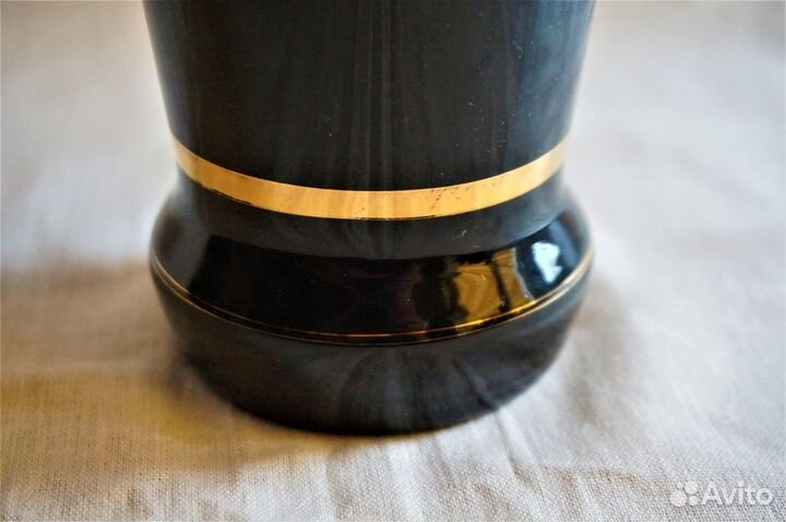 Ваза (красное стекло, кобальт) СССР (2 штуки)