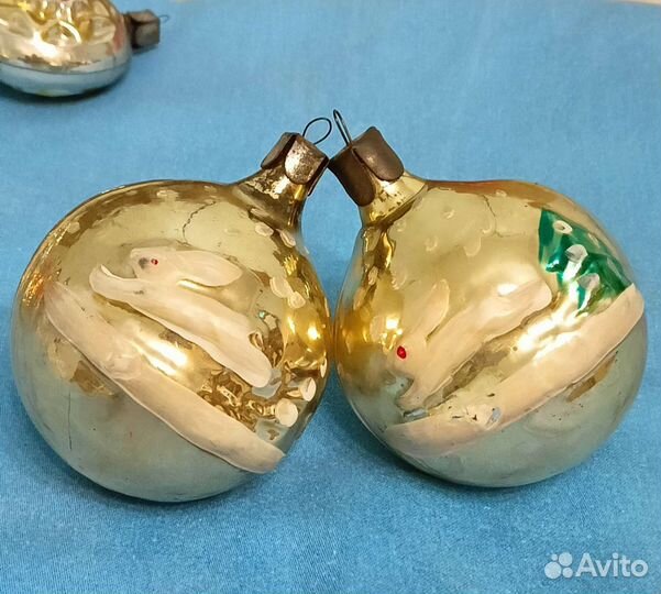 Елочные игрушки стекло