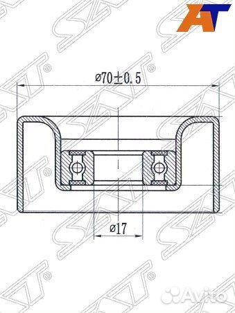 Ролик приводного ремня toyota land cruiser 100
