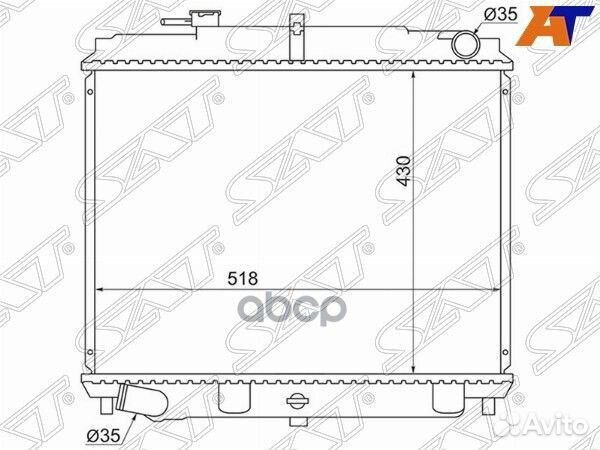 Радиатор NS000F23-4WD Sat